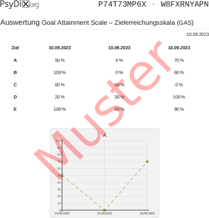 GAS-Auswertung PDF Bildschirmfoto