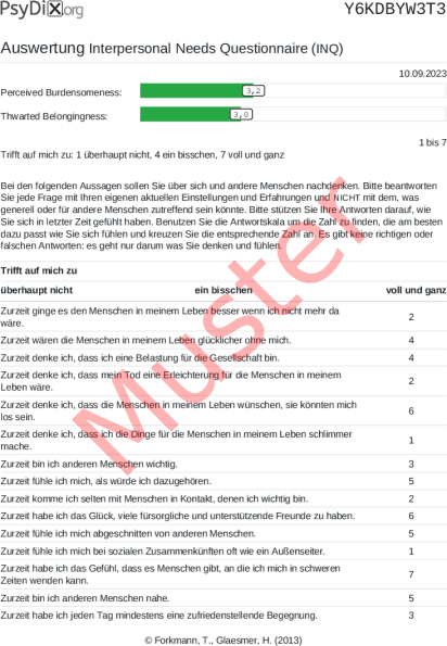 INQ-Auswertung PDF Bildschirmfoto